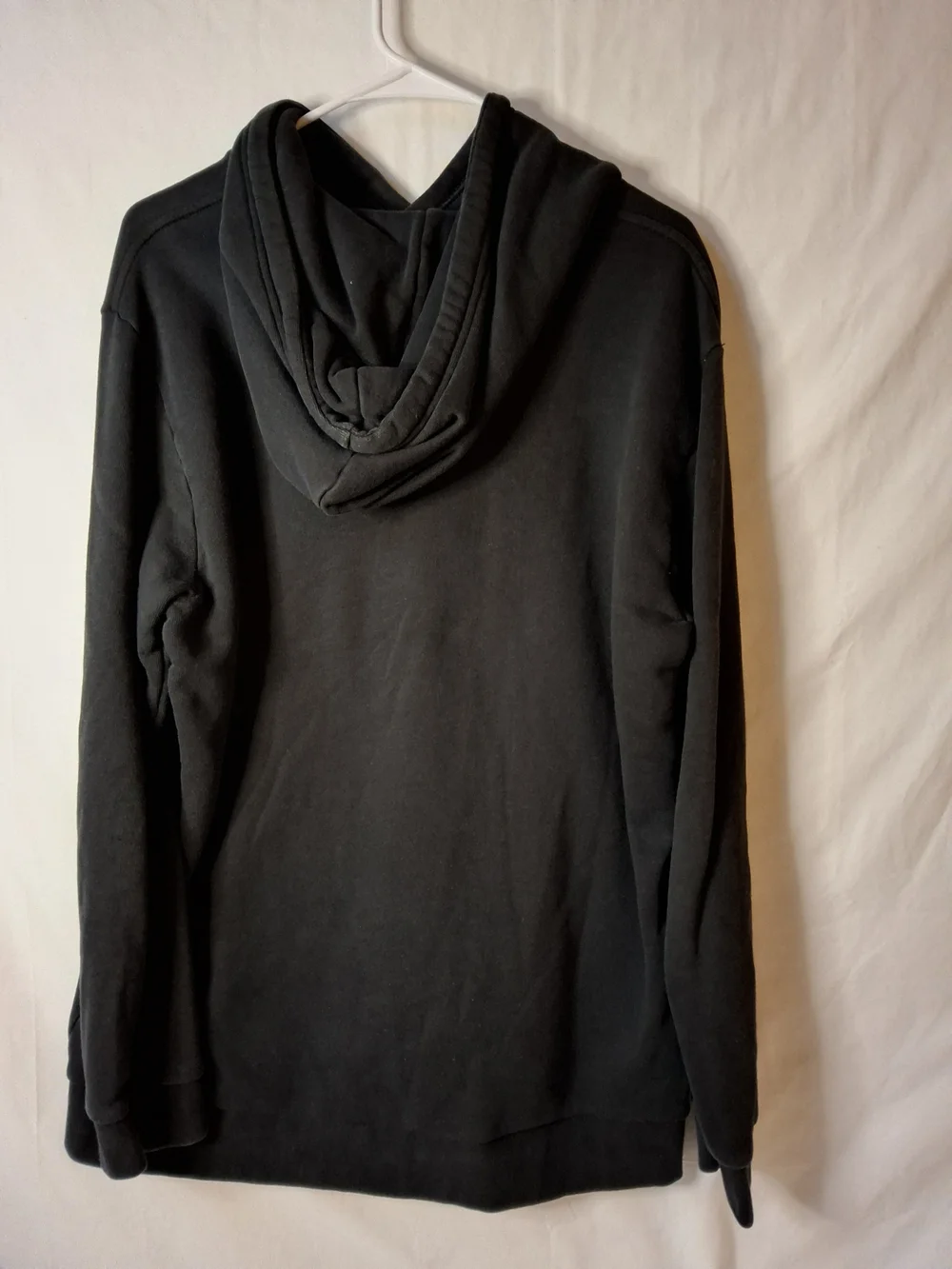 adidas Black Hoodie with White Trefoil Logo